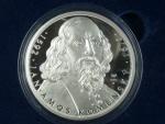 pamětní medaile 2017 J.A.Komenský, Ag 999, 155,5g (5 OZ) , náklad 425ks, etue, certifikát