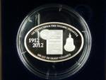 10 Dollars 2012 100.let od zkázy Titaniku - kolorovaná, Ag 999, 31,1g, náklad 2012 ks, etue, certifikát,