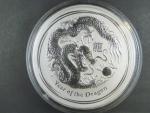 30 Dollars - 1 Kg Ag - Rok draka 2012, kvalita proof, Ag 999/1000, 1000g, etue