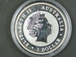 1 Dollars - 1 Oz (31,1050g)  Ag - Koala 2013, kvalita proof, Ag 999/1000, etue