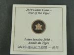 15 Dollars 2010 Lunární kalendář - Rok tygra, 26,29g  Ag 925