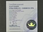 2014, Česká mincovna, zlatá medaile dukát doby Karla IV. - Chrám sv. Víta, Au 0,986, 3,49g, náklad 1000 ks, etue, certifikát