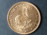 2 Rand 1968, Au 0,917, 7,99g