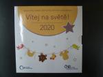 sada 2020 s motivem narození dítěte + žeton