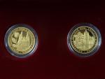 2x Au 10 Dollars 2018 Velehradská bazilika + Katedrála sv. Víta, Au 999, 2x 7,78g,  náklad 300 ks, dřevěná etue, certifikát