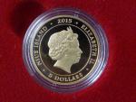 Au 5 Dollars 2015 50.let Večerníčka, Au 999, 3,49 g,  náklad 250 ks, etue, certifikát
