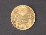 10 Frank 1912 B, 3,225g, Au 0.900