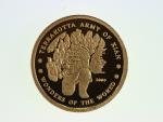 10 Wonů 2009, Terakotová armáda, Au 0.999, 1 g., průměr 13,92 mm.