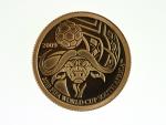 1 Dolar 2009, MS fotbal Jižní Afrika 2010, Au 0.999, 1 g., průměr 13,92 mm.