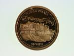 50 Vatu 2009, palác Potala v Tibetu, Au 0.999, 1 g., průměr 13,92 mm.