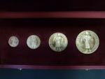 Jubilejní Svatováclavské dukáty 2015 - 1 + 2+ 5 + 10 Dukát prvoražba návrhu Josefa Šejnosty z r. 1923, odvědčení o ryzosti z Puncovního úřadu, Au 986, 62,83g, náklad 90 ks číslovaných, č. 9