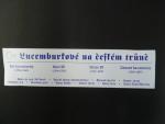 Sada 4 stříbrných medailí Lucemburkové na českém trůně, Ag 0.999, 16 g. průměr 34 mm, náklad 500 ks,etue, certifikát