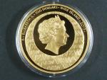 Niue Island, 100 Dollars 2015 Voskovec a Werich, Au 999,9, 92,2g, 2 OZ, náklad 200 ks, Česká mincovna, etue, certifikát