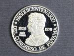 150 Balboas 1976, platina 999/1000, 9,3 g. KM43