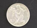 10 Kčs 1955, 10. výročí osvobození Československa