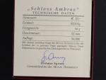 10 Euro 2002, Schlass Ambras, Ag 0.925, 17,30g, etue a certifikát_