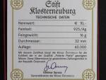 10 Euro 2008, Stift Klosterneuburg, Ag 0.925, 17,30g, etue a certifikát_