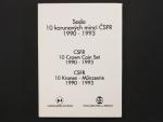Sada oběžných 10 Kčs mincí ČSFR_