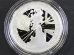 2 Pounds 2017 Britannia, 1 oz 0.999 Ag, etue, certifikát_