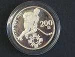 200 Sk 1994, 100. výročí Mezinárodoního olympijského výboru, specielní velká etue, certifikát