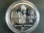 200 Sk 1997, Unesco Banská Štiavnica, etue, certifikát