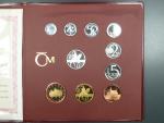 sada 1998, PROOF, náklad 2500 ks, semišový obal
