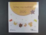 sada 2020 s motivem narození dítěte + žeton