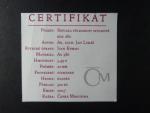 2007, Česká mincovna, zlatá medaile replika rak. uhr. 1/2 Koruny 1861F.J.I. (J.Lukáš), raženo 500 kusů. 20 mm, Au 986 (3,49 g), etue, certifikát