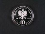 Pamětní stříbrná mince 10 Zlotých 1998 k ZOH Nagano