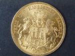 Hamburk 20 Mark 1878 J