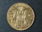 Hamburk 10 Mark 1879 J