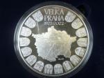 10000 Kč 2022 100.výročí založení Velké Prahy, Ag 0,999, 100 mm, 1000g