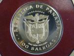 100 Balboas 1975, Au 0,900, 8,16g, původní originální balení
