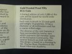 50 ECU 1990, Au 0,900, 15g, certifikát