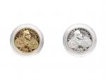 2017, Pražská mincovna, Zbyněk Fojtů, zlatá a stříbrná medaile Zlatá bula sicilská 805. výročí, Au 986, 3.49g, Ag 999, 4g, průměr 20mm, náklad 500 ks, etue, certifikát