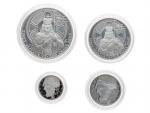 2018, Pražská mincovna, Vladimír Oppl, stříbrné medaile Svatováclavské dukáty 1, 2, 5 a 10 dukát, Ag 999, 10d číslo 0003, etue, certifikáty