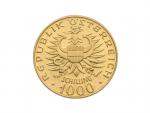 1000 Schilling, Babenberger 1976, 13,5g, 0.900 Au_