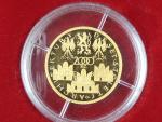 Sada zlatých mincí Koruna česká, 1000 , 2500 , 5000 , 10000 Kč 1997, certifikáty, společná etue, bezvadný stav
