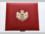 Sada oběžných euro proof mincí Monaco 2004, kožená etue, certifikát
