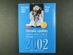 2002 ročníková sada mincí SR majster sveta v hokeji + žeton