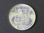 100 Kčs 1993 1000. výročí založení Břevnovského kláštěra v Praze
