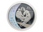 25 dolar 2007, olympijský hokej, Vancover 2010, 27,78g, 0.925 Ag, etue a certifikát_
