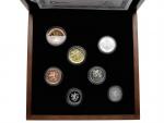 Proof sada 2017 v dřevěné etui + Ag žeton, číslované sady_