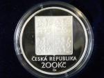 200 Kč 1998, 150. výročí F. Kmocha, certifikát, bezvadná kvalita