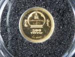 500 Togrog 2014 Mongolian Nature, Au 999/1000, 0,5g, průměr 11 mm