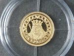 Au medaile z cyklu Největší češi - Jiří z Poděbrad, Au 0,585, 0,50g, etue