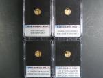 4x Au medaile 2019 - Kde domov můj? Au 0,585, 0,5g, certifikát, společná etue