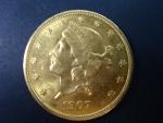 20 Dolar 1907, 33.436 g, 900/1000