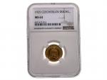 Svatováclavský 1 dukát 1925, MS 63 NGC, 3,491g, 0.986Au, 19,75mm, náklad 66,279ks_