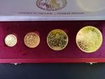 Jubilejní Svatováclavské dukáty 1 + 2+ 5 + 10 Dukát prvoražby z návrhů Otakara Španiela z r. 1923 varianta 
